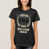 American Hairless Terrier Dad Like A Normal Dad On Tシャツ (正面)