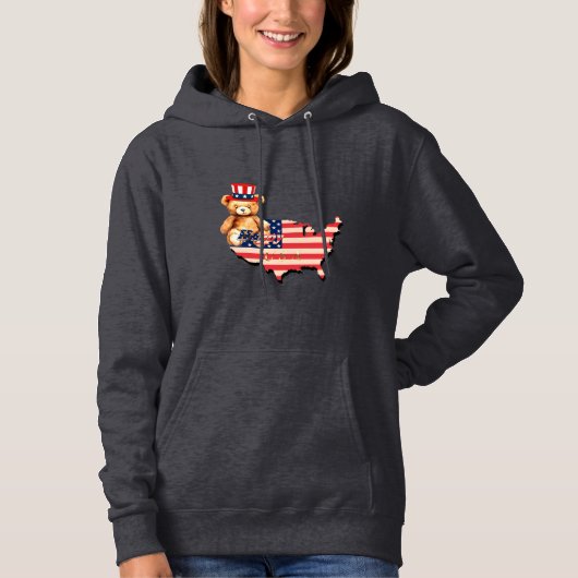 American Happy Bear パーカ (正面)
