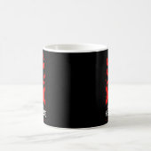 American Heart Disease Awareness Month Ribbon Red  コーヒーマグカップ (中央)
