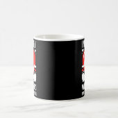 American Heart Disease Awareness Month Ribbon Red  コーヒーマグカップ (中央)