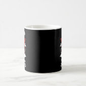 American Heart Disease Awareness Month Ribbon Red  コーヒーマグカップ (中央)