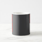 American Heart Disease Awareness Month Ribbon Red  コーヒーマグカップ (中央)