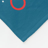 American Heart Disease Awareness Month Ribbon Red  フリースブランケット (角)