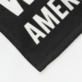 American Heart Disease Awareness Month Ribbon Red  フリースブランケット (角)