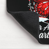 American Heart Disease Awareness Month Ribbon Red  マウスパッド (コーナー)