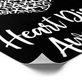 American Heart Month Suprt Tees Co Heart Disease A ポスター (角)