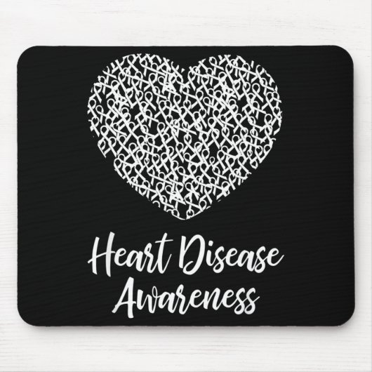 American Heart Month Suprt Tees Co Heart Disease A マウスパッド (正面)