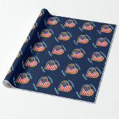 American Heart Wrapping Paper ラッピングペーパー (アンロールド)