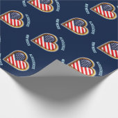 American Heart Wrapping Paper ラッピングペーパー (角)