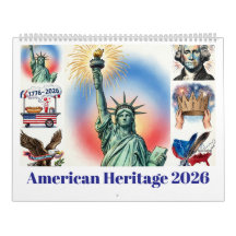 American Heritage 2026 カレンダー|リバティー＆フリーダム