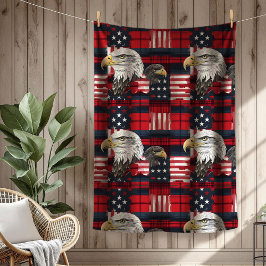 American Heritage Blanket Eagle Pride Throw フリースブランケット