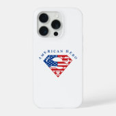 American hero for Super Man iPhone 15 Pro Case iPhoneケース (裏面)