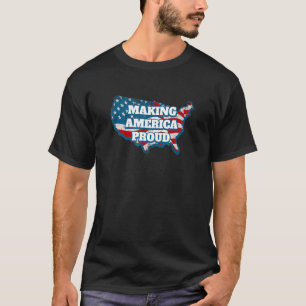 American Huh 4 of 7月Independence Fourth of Ju Tシャツ