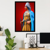 American Indian Chief 36 x 24ポスター ポスター (ホームオフィス)