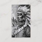 American Indian Chief Business Card 名刺 (裏面)