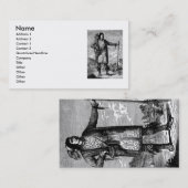 American Indian Chief Business Card 名刺 (正面/裏面)
