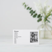 American Indian Chief Business Card 名刺 (スタンド正面)