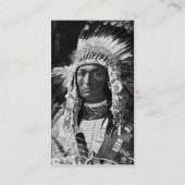 American Indian Chief Business Card 名刺 (裏面)