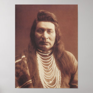 AMERICAN INDIAN CHIEF HISTORICAL PHOTOGRAPHY POSTE ポスター