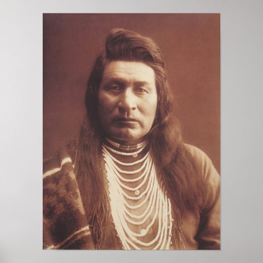 AMERICAN INDIAN CHIEF HISTORICAL PHOTOGRAPHY POSTE ポスター (正面)