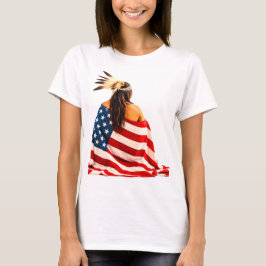american indian flag tシャツ
