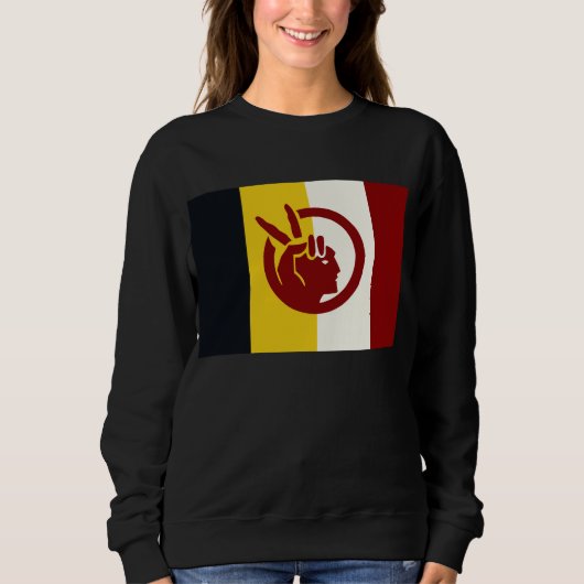 American Indian Movement flag スウェットシャツ (正面)