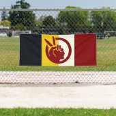 American Indian Movement flag 横断幕 (インサイチュ)