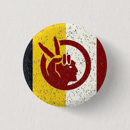 American Indian Movement flag 缶バッジ (正面)