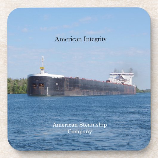 American Integrityの6種類のプラスチック製コースター コースター (正面)