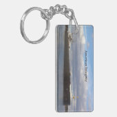 American Integrity長方形アクリルキーチェーン キーホルダー (正面左)
