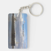 American Integrity長方形アクリルキーチェーン キーホルダー (裏面)