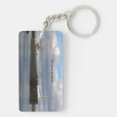 American Integrity長方形キーチェーン キーホルダー (裏面)