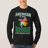 American Irish Shamrock Lucky St Patricks Day Men  Tシャツ (正面)