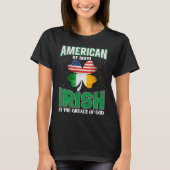 American Irish Shamrock Lucky St Patricks Day Men  Tシャツ (正面)