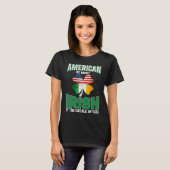 American Irish Shamrock Lucky St Patricks Day Men  Tシャツ (正面フル)