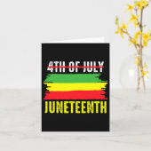 American Junetifyは私の独立の日2 カード (黄色い花)