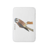 American Kestrel bird illustration バスマット (正面縦)