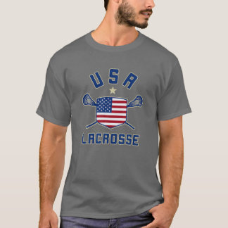 American Lacrosse  | USA Lax Flag Shield Tシャツ