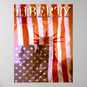 American Liberty Collage – フォトアートポスター ポスター