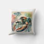 American lobster 251024AREF142 - Watercolor クッション (裏面)