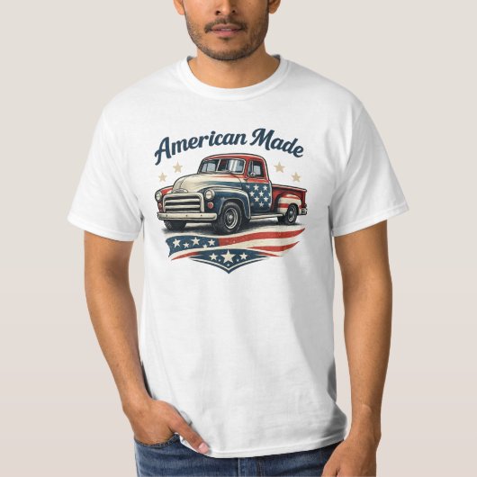 American Made Vintage Truck T-Shirt Tシャツ (正面)