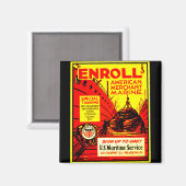 American Merchant Marine – 今すぐ登録！ マグネット (正面/裏面)
