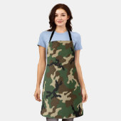 American Military Camouflage Pattern エプロン (着用した状態)