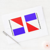 AMERICAN MOTORS CORPORATIONロゴの改訂版 長方形シール (封筒)