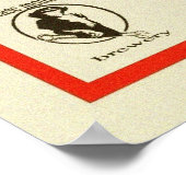 american muscle car beer poster ポスター (角)