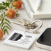 American Omen In Black キーホルダー (正面右)