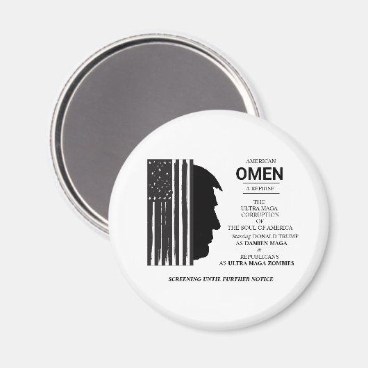 American Omen In Black マグネット (正面/裏面)