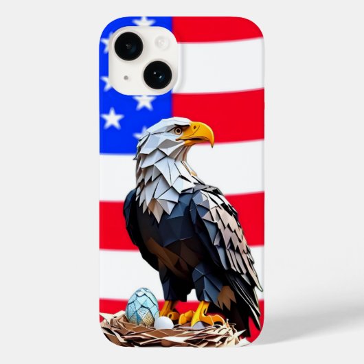 American Origami Eagle  Case-Mate iPhoneケース (裏面)