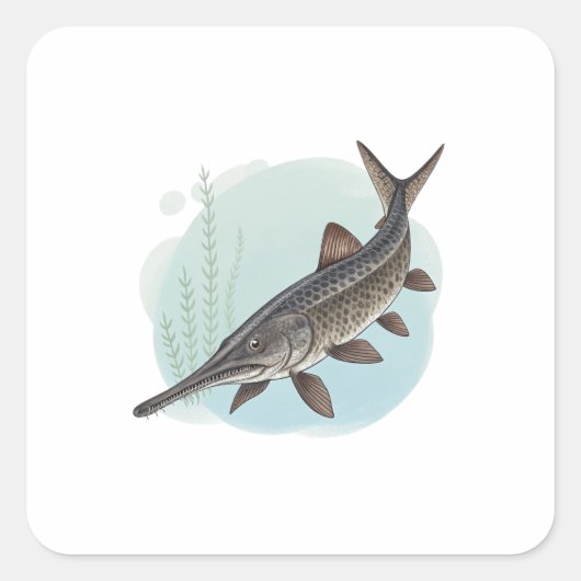 American Paddlefish スクエアシール (正面)