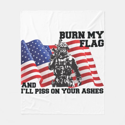 American Patriot  フリースブランケット (正面)